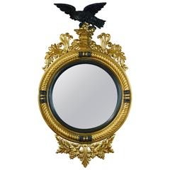 Regency Style Bull
s Eye Mirror of Large-Scale