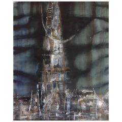 Mixed-Media Painting by Cuban Artist Baruj Salinas