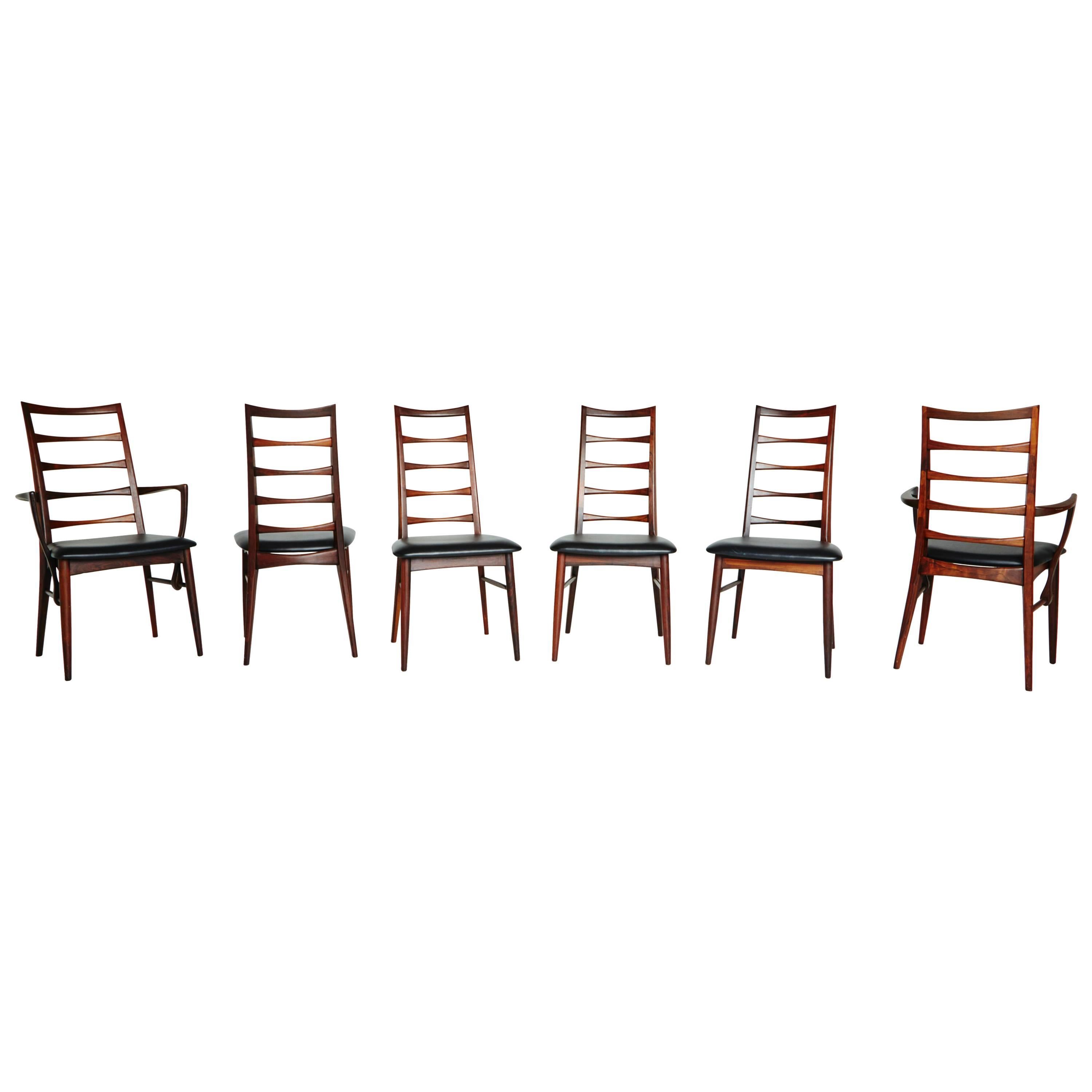 Six "Lis" Dining Chairs by Niels Koefoed for Koefoed Hornsle - ON SALE