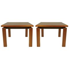 Pair of Danish Mid-Century Modern Teak Side Tables by Trioh Mobler