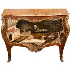 Exceptional Commode of the 19th Century in the Style of Louis XV