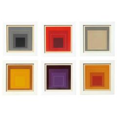Josef Albers "Homage to the Square" Suite of Six