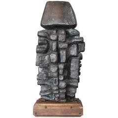 Abstract Bronze Sculpture by Gene Caples