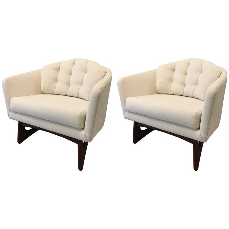Pair of Adrian Pearsall Club Chairs at 1stDibs