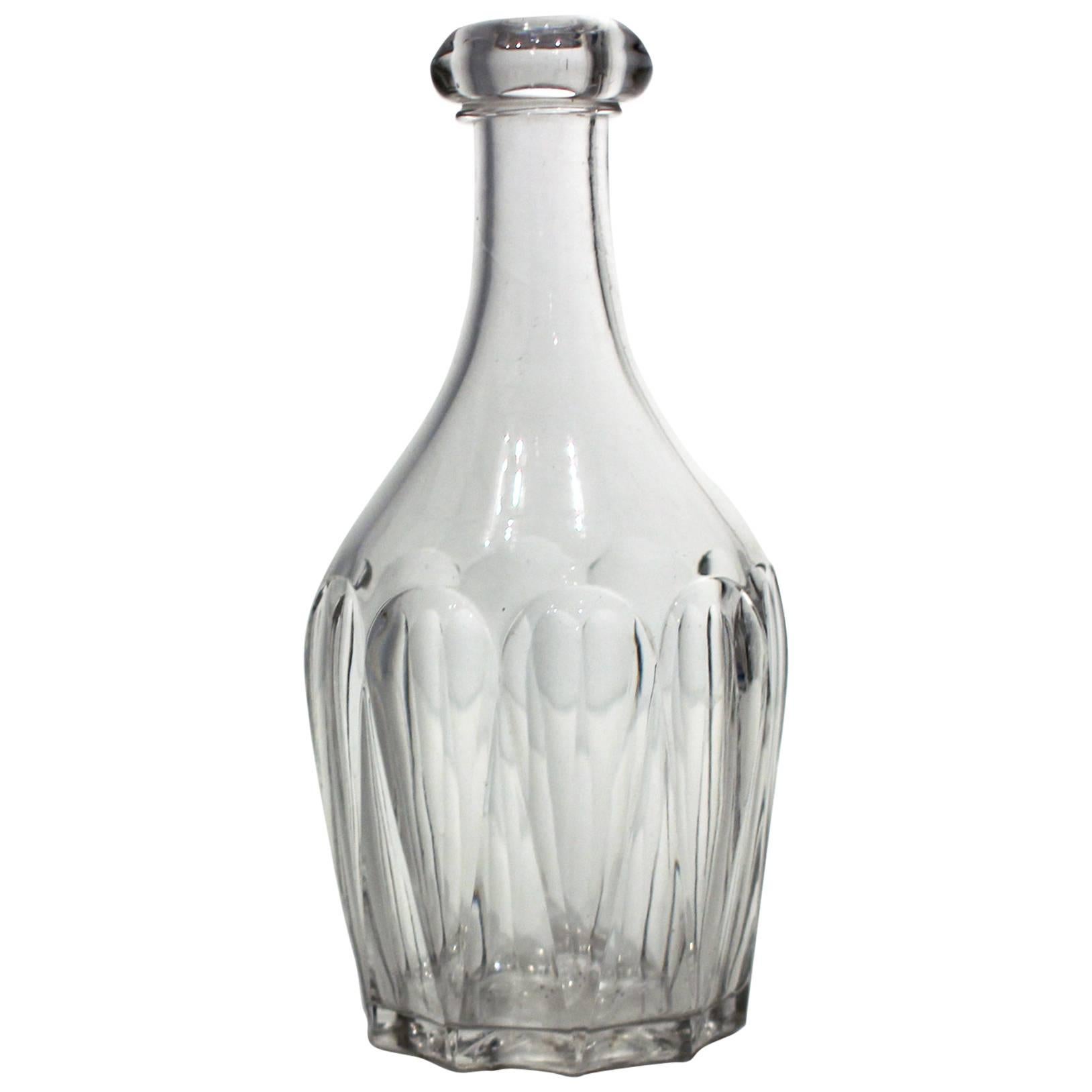Mid-19th Century Glass Bar Bottle For Sale
