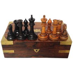 Staunton Chess Set Late 19th Century