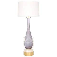 Restored Monumental Murano Glass Lamp by Barovier