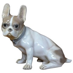 Vintage Porcelain Bulldog Figurine by Goebel Germany , Art Deco 