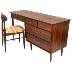 Solid Walnut Desk with Matching Chair by Prelude