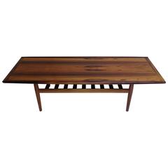 Stunning Mid-Century Modern Rosewood Coffee Table Designed by Grete Jalk
