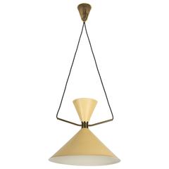 French Pendant Light in the Style of Lunel