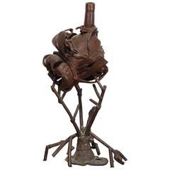 Salvador Dali Style Bronze Brutalist Sculpture