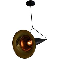 Pendant Light from Antique Gramophone Horn