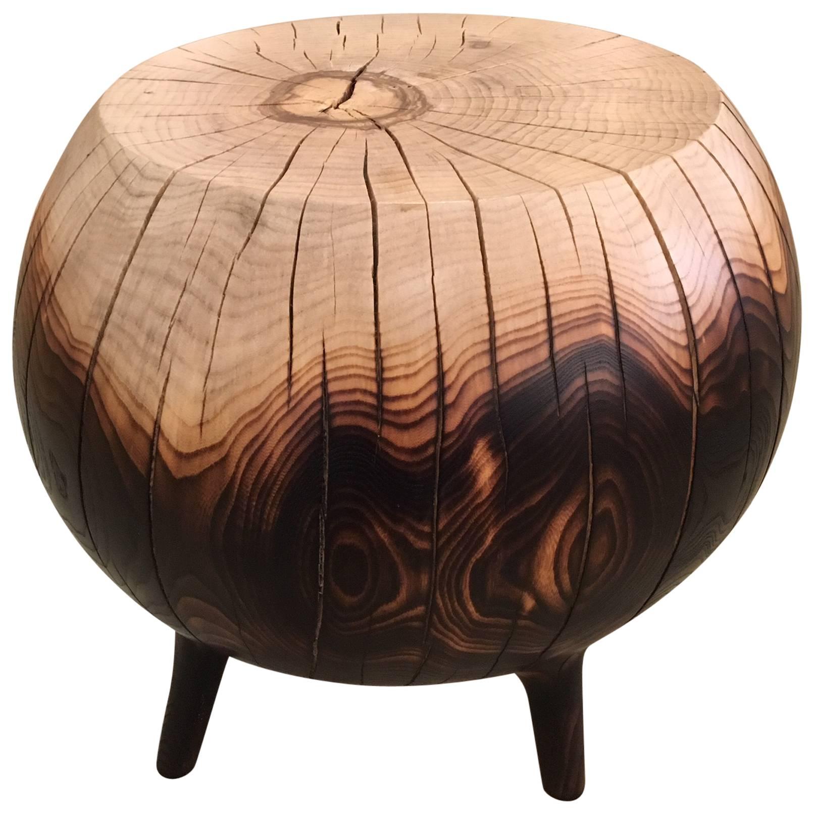 Mercury Hand, Sculpted Side Table in Ombre