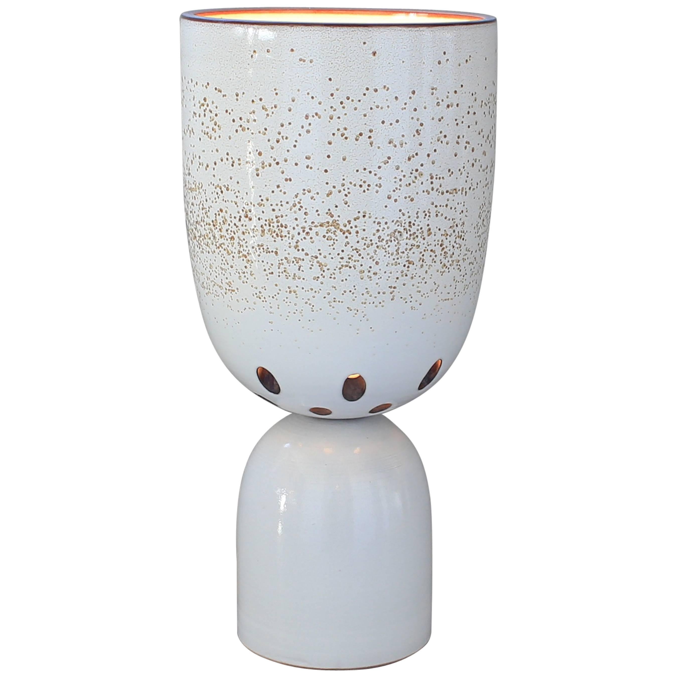 Ceramic Lamp, Hand-Built by Tung Chiang from the Heath Clay Studio, Series 3