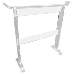 Mid-Century Lucite Towel Rack