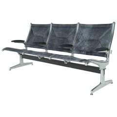 Custom Edelman Three-Seat Tandem Sling Bench by Eames for Herman Miller