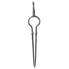 Antique 17th-18th Century Dutch Fireplace Tongs