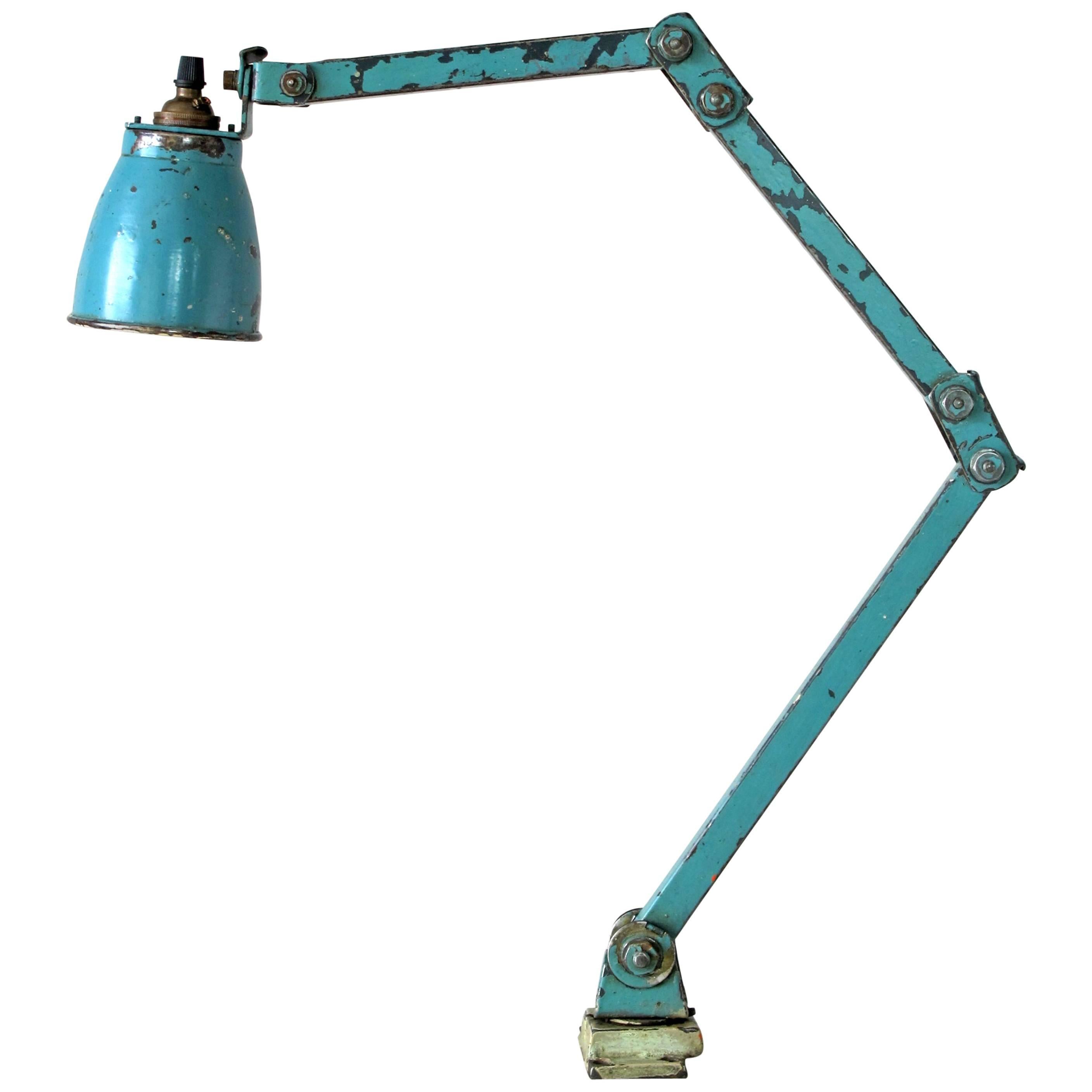 Vintage Memlite Industrial Work Lamp