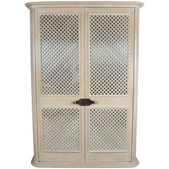 Lattice Front Armoire by Steve Chase
