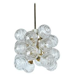 Glass Swirl Ball Pendant by Doria ( PAIR AVAILABLE)