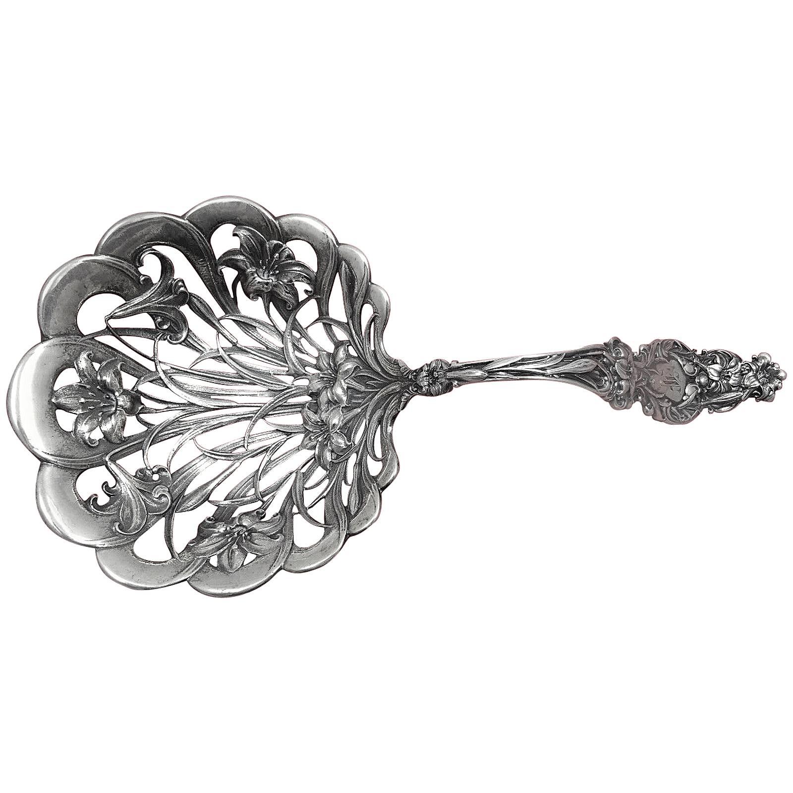 Lily by Whiting Sterling Silver Bonbonniere Spoon, Fabulous For Sale