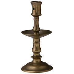 Antique Dutch Bronze Heemskerk Candlestick, 17th Century