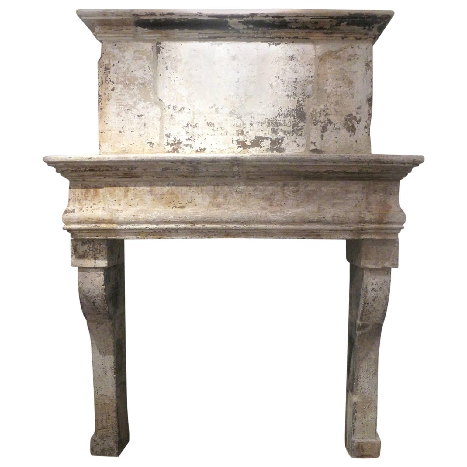 17th Century Louis XIII Trumeau Fireplace For Sale