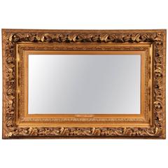 Ornate Gold Leaf Mirror with Acanthus Carving