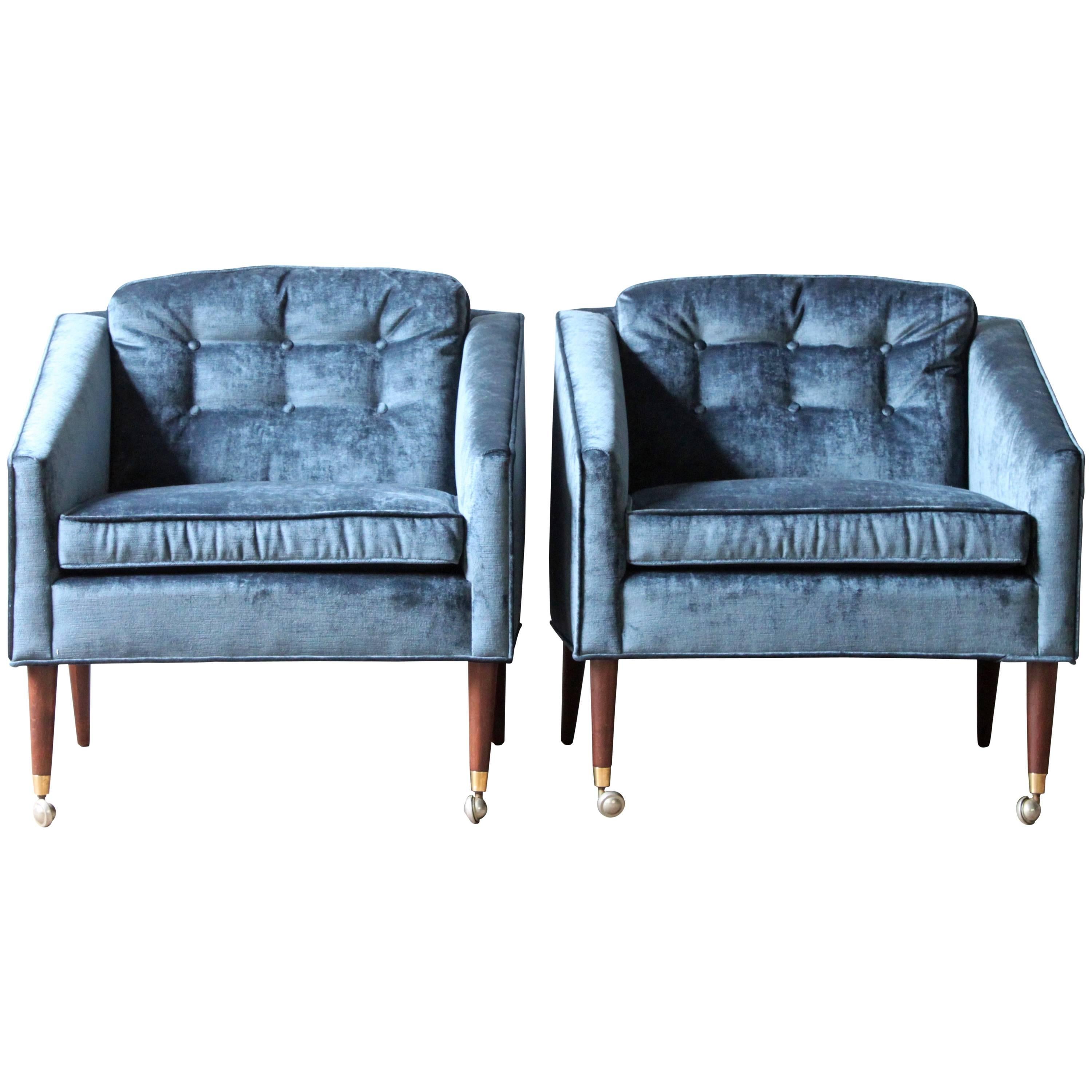 Pair of Mid-Century Italian Club Chairs