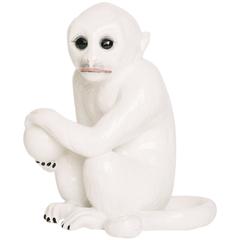 Vintage Italian Glazed Pottery Monkey