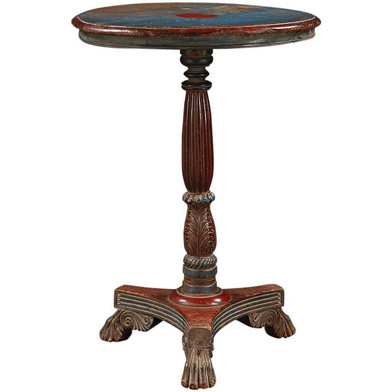 19th Century Goan Painted Table For Sale at 1stDibs