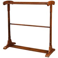 Large Mahogany Towel Rail