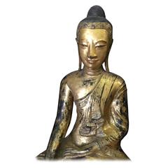 Antique Lacquer Buddha