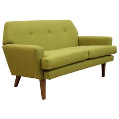 Folke Ohlsson Danish Midcentury Two-Seat Sofa, Fully Restored