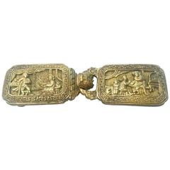 19th Century, Bronze Chinese Belt Hook
