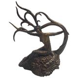 Erte - Romain de Tirtoff "La caza" Escultura de bronce