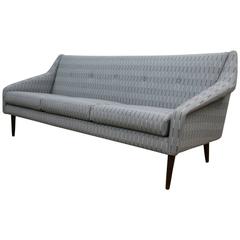 Danish Midcentury Three-Seat Sofa, Fully Restored in E Pritchard Wool