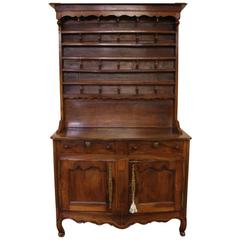 Antique Country French Walnut Cupboard
