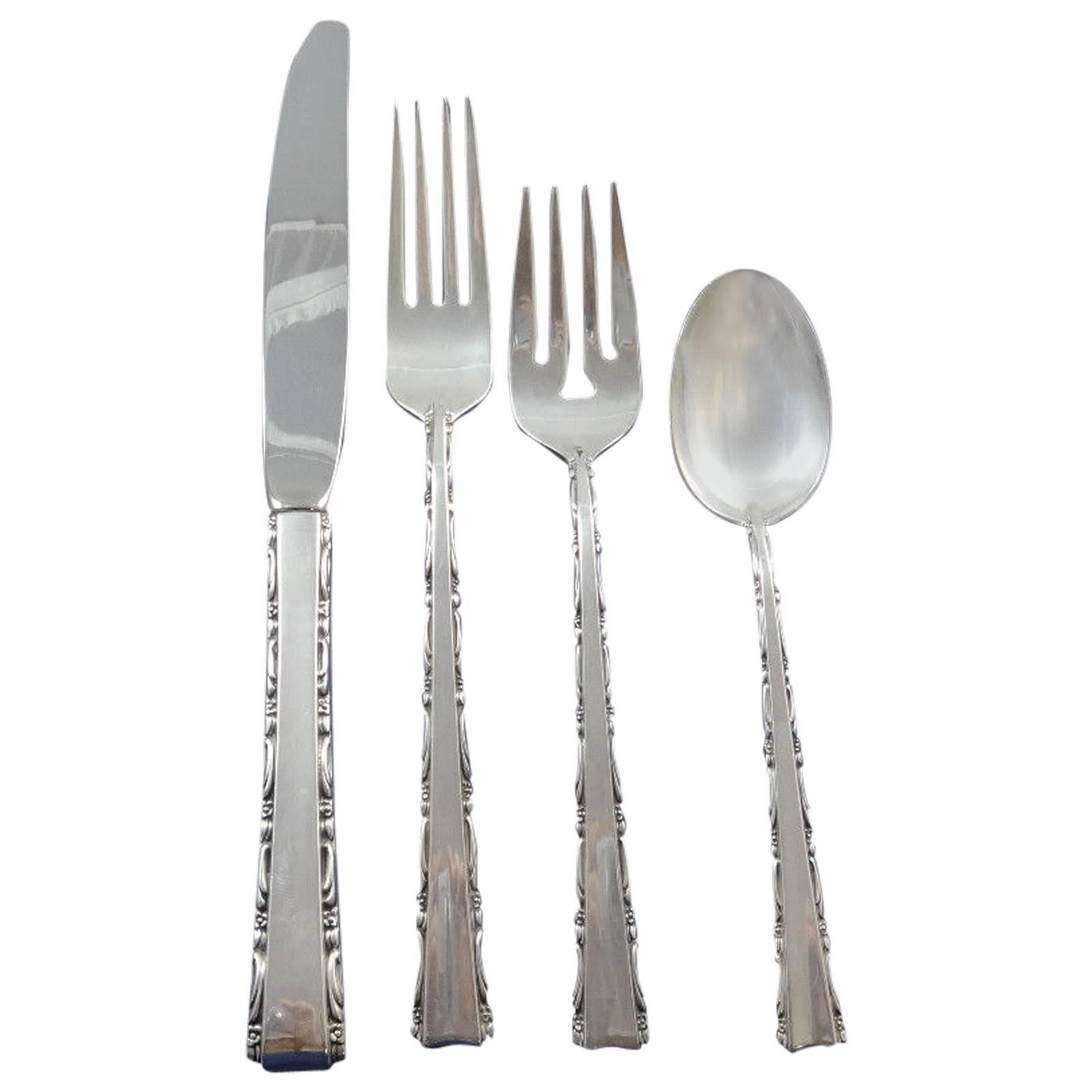 Madrigal by Lunt Sterling Silver Flatware Set 12 Service 63 Pieces