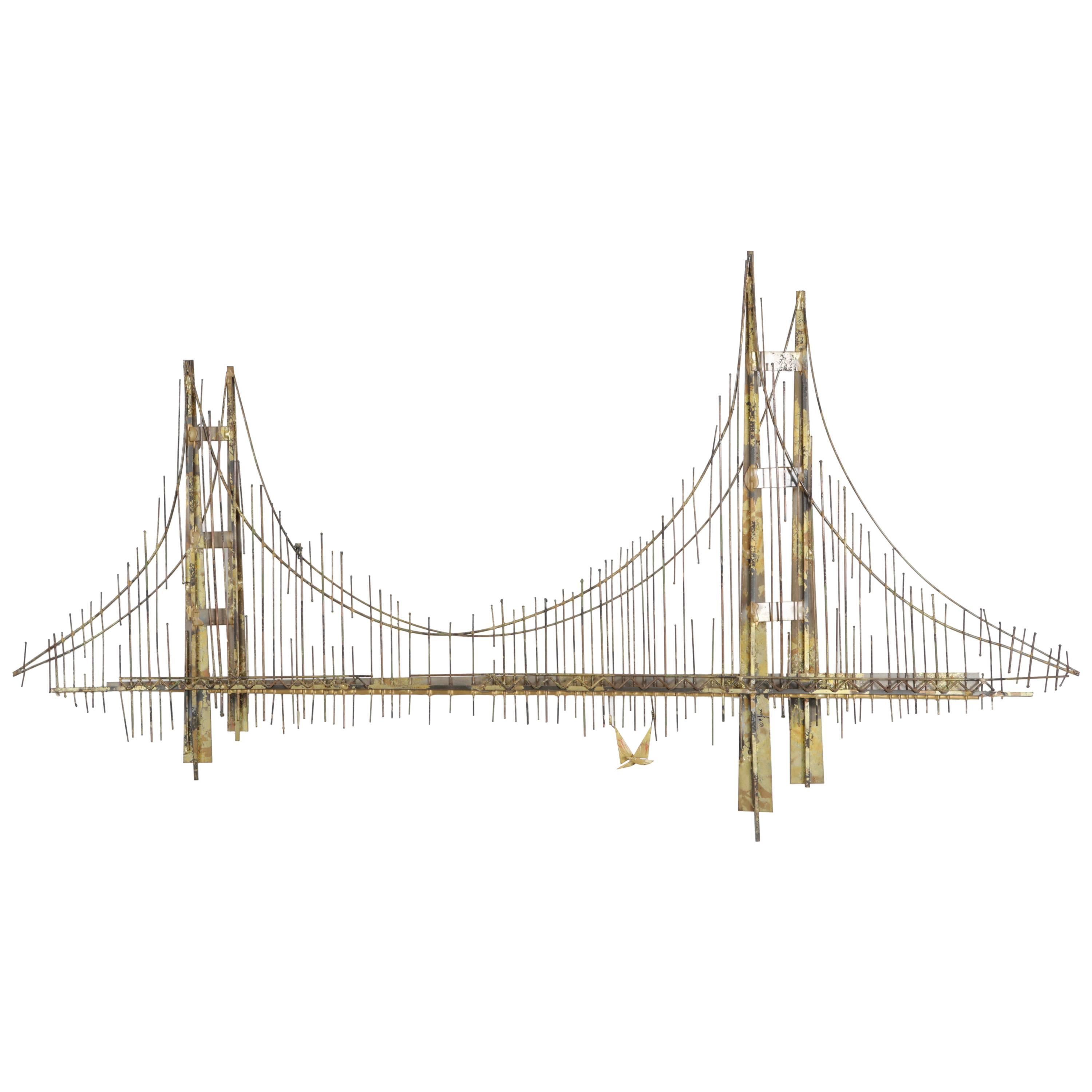 Curtis Jere Golden Gate Bridge Wall Sculpture