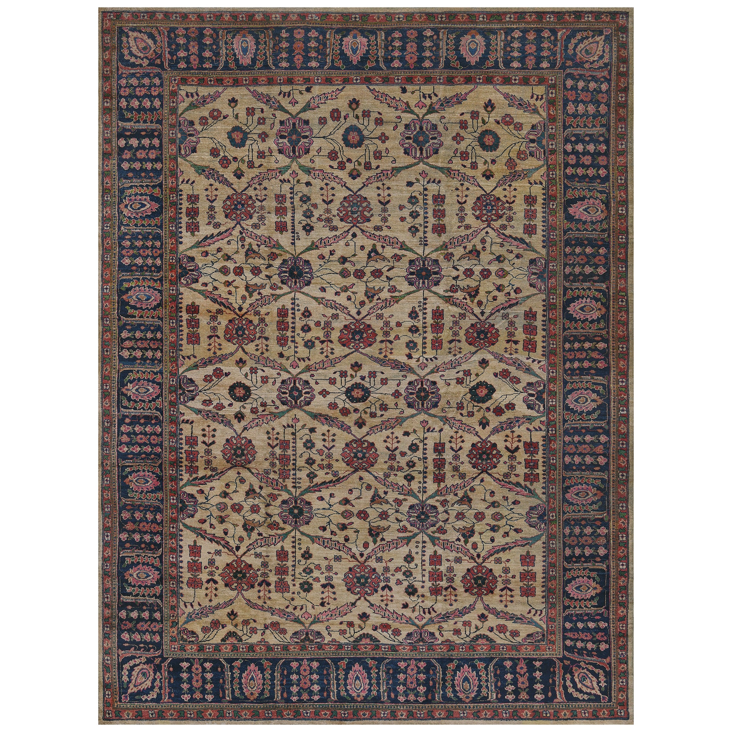 Late 19th Century Sultanabad Rug from West Persia