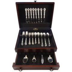 Mignonette by Lunt Sterling Silver Flatware Set for Eight Service of 44 Pieces