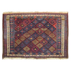 Ancien sac persan Kurd Face 2'10" x 3', arabesque