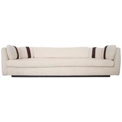 Platform Modern Long and Low Angular Sofa