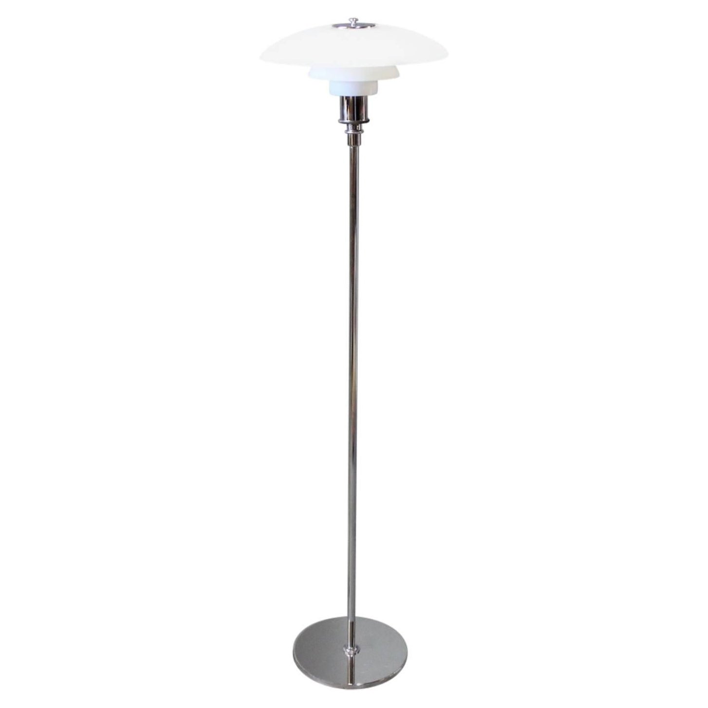 PH 3½/2½ Floor Lamp Made In Chrome By Poul Henningsen For Louis Poulsen