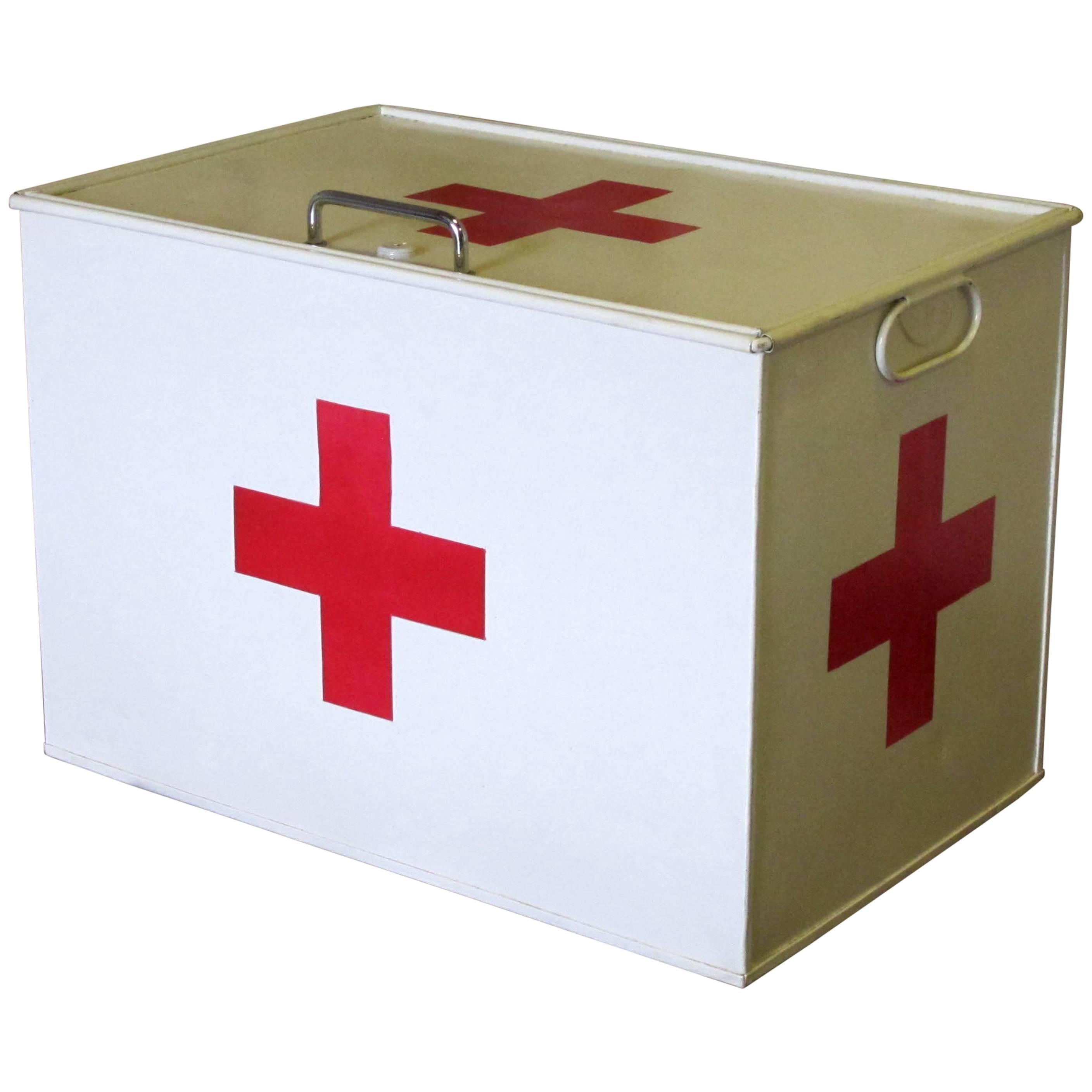 Re-Painted 'First Aid' Tin Box