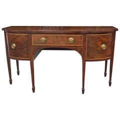 George III Mahogany Breakfront and Bow Ended Sideboard