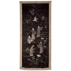 Antique 19th Century Meiji Japanese Embroidery