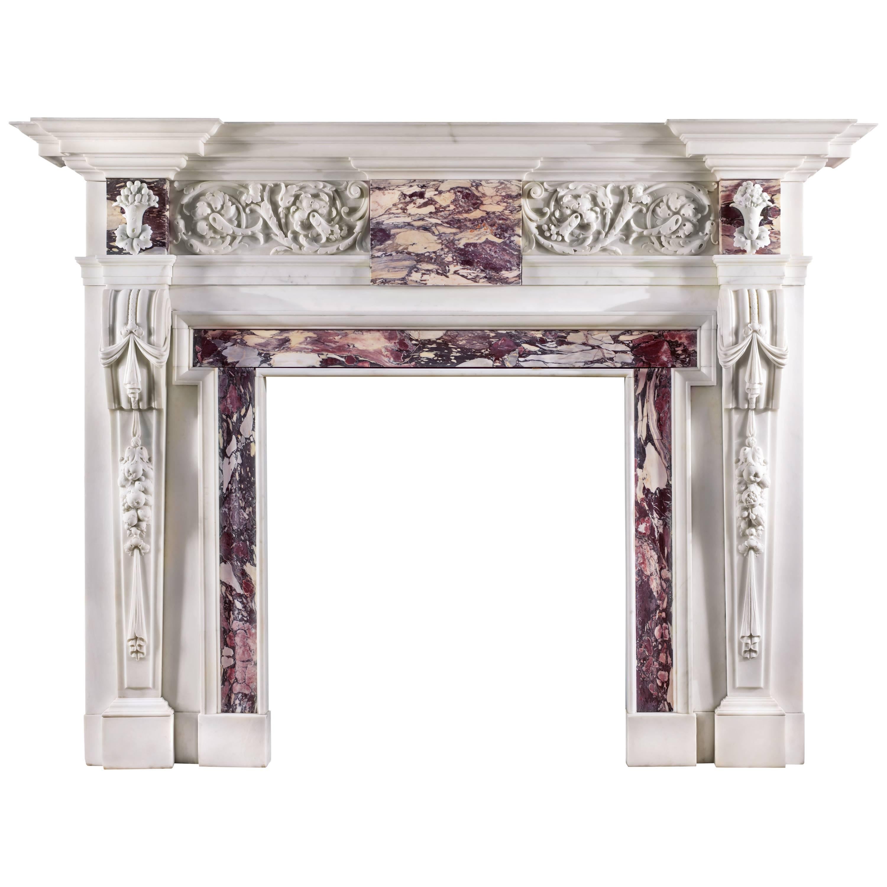 Antique Palladian Style Chimneypiece in the Manner of William Kent